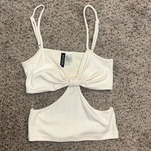 H&M Divided cream tank top